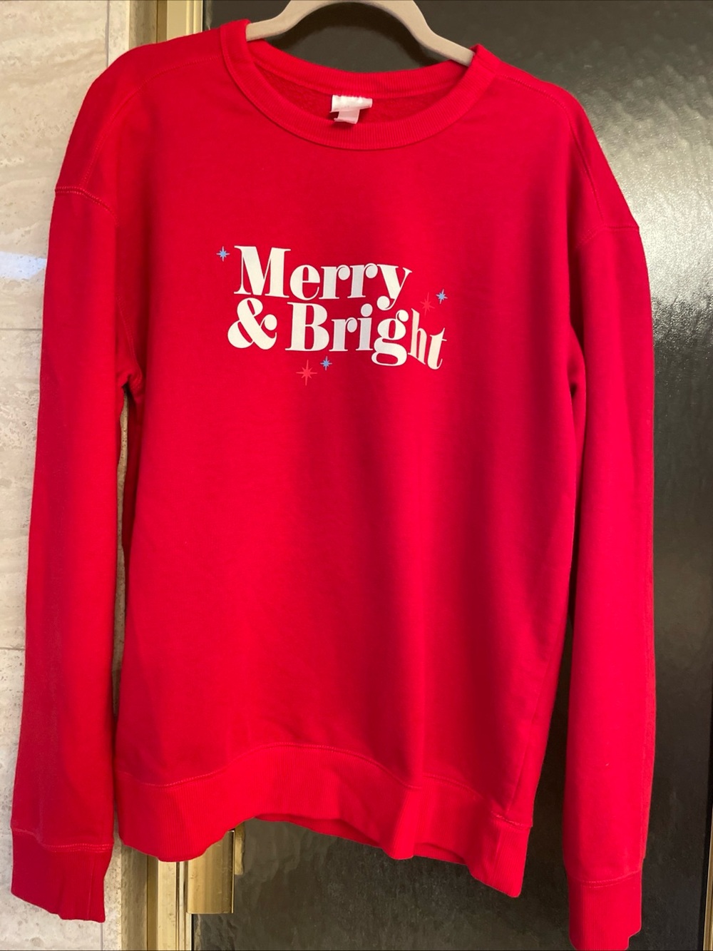 Wondershop At Target Men’s Red Christmas Pullover Long Sleeve sweatshirt Size L